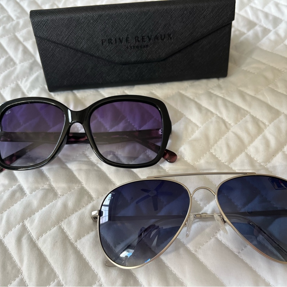 Black and Silver Prive Revaux Sunglasses Set